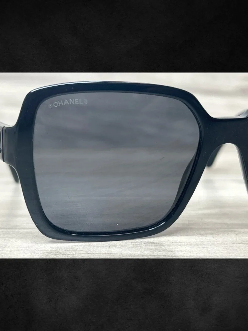 Chanel 5408 Black Square Polarized Sunglasses 56-17-140 with Case [PO1026204]